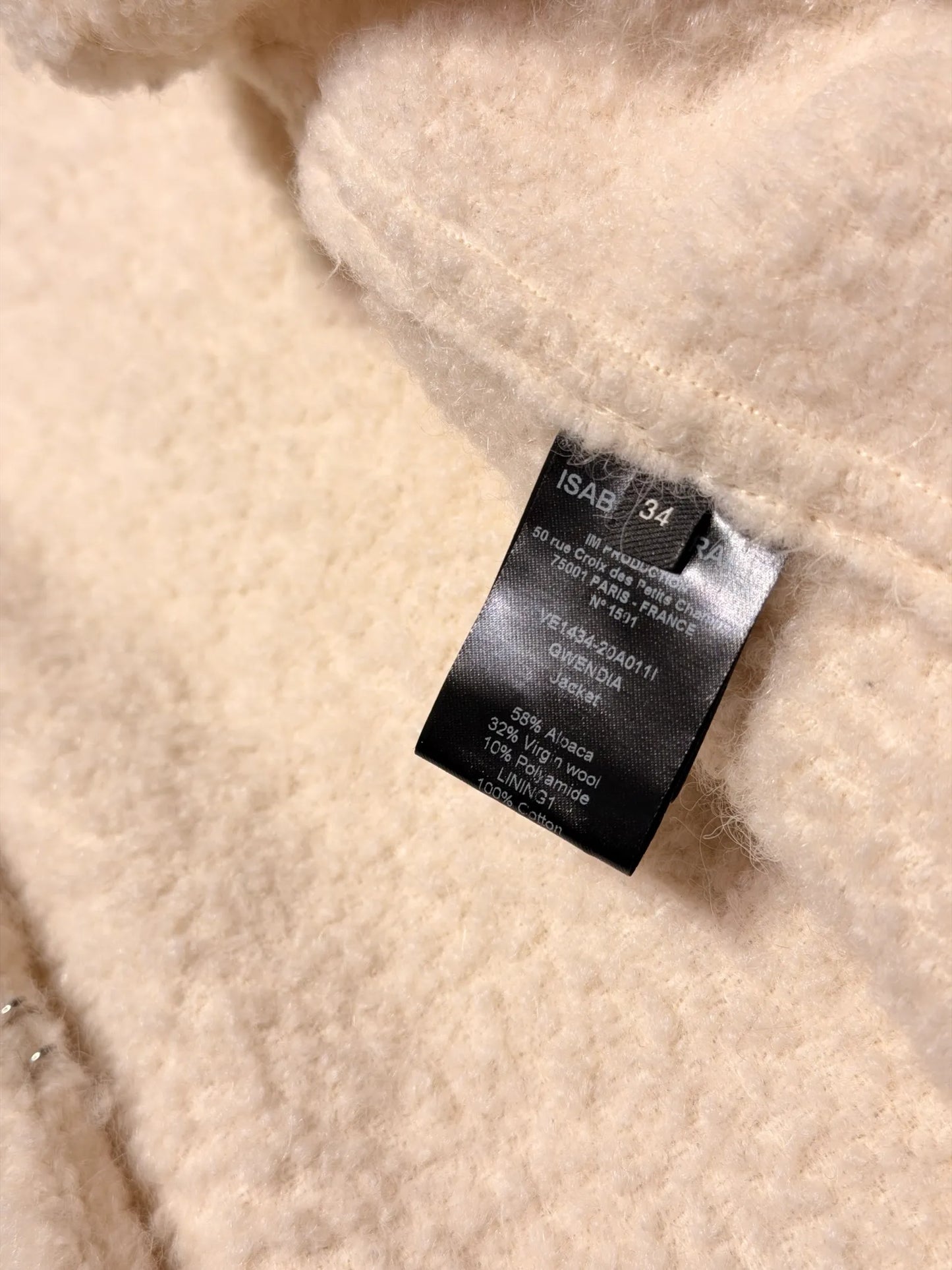 Isabel Marant White Alpaca And Wool Gwenda Vest