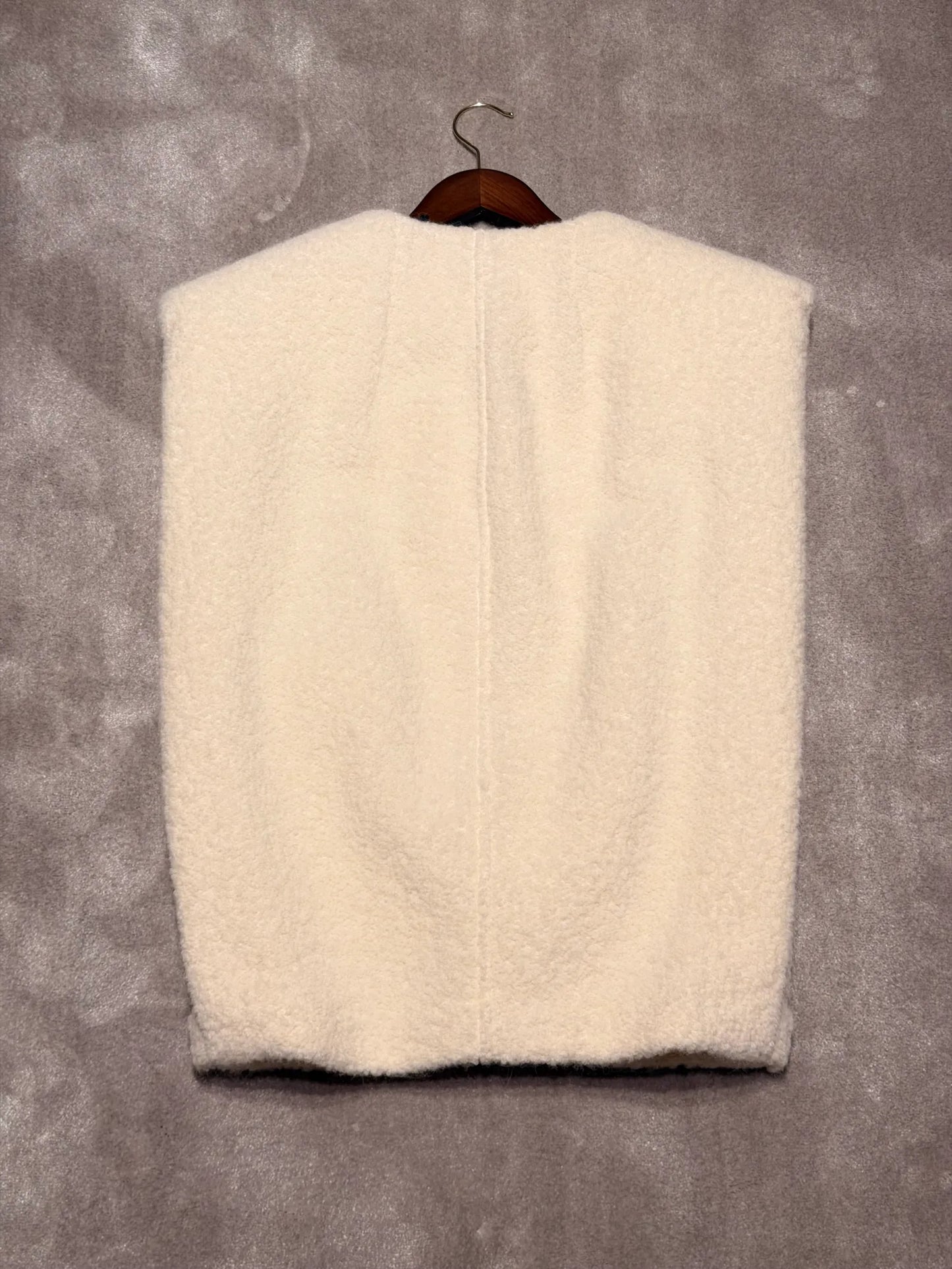 Isabel Marant White Alpaca And Wool Gwenda Vest