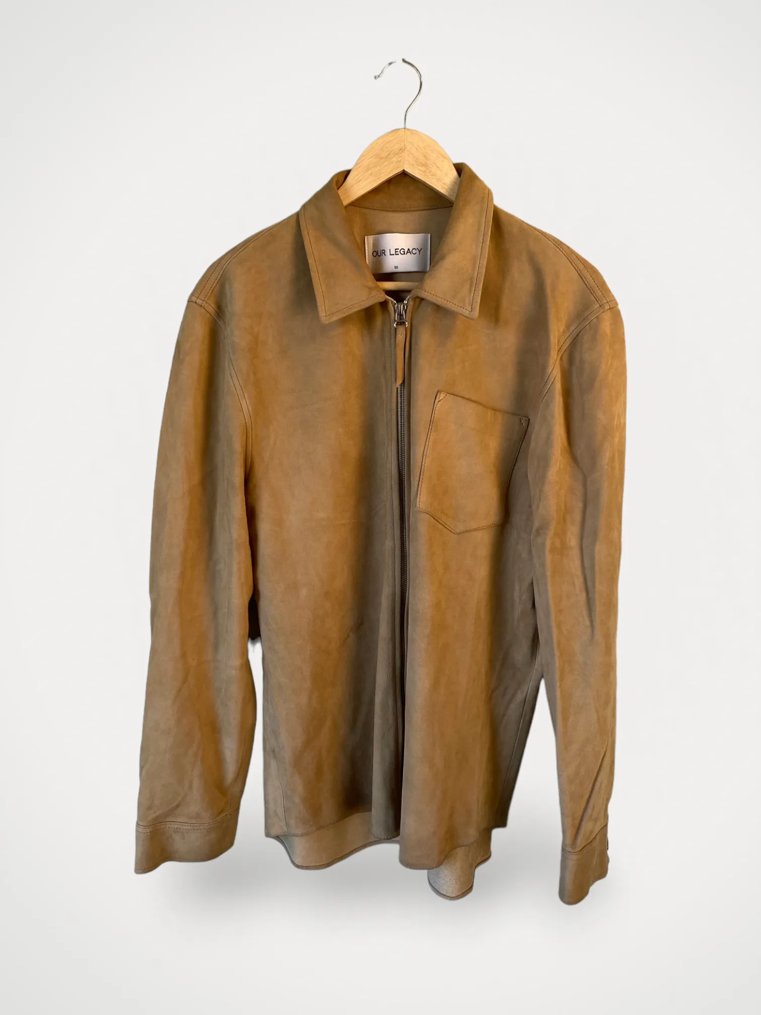 Our legacy hotsell suede zip shirt